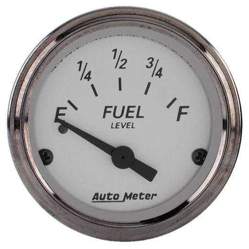 [ATM-1907] AutoMeter 2-1/16" FUEL LEVEL, 0-30 Ω, AIR-CORE, GM, AMERICAN PLATINUM