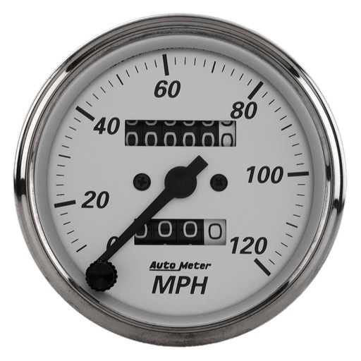 [ATM-1993] AutoMeter 3-1/8" SPEEDOMETER, 0-120 MPH, MECHANICAL, AMERICAN PLATINUM