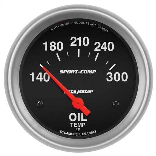 [ATM-3543] AutoMeter 2-5/8" OIL TEMPERATURE, 140-300 °F, AIR-CORE, SPORT-COMP