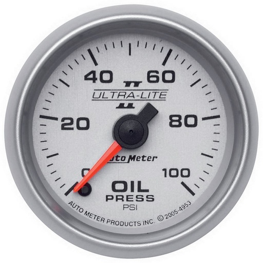 [ATM-4953] AutoMeter 2-1/16" OIL PRESSURE, 0-100 PSI, STEPPER MOTOR, ULTRA-LITE II
