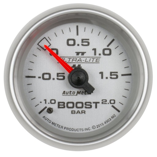 [ATM-4903-M2] AutoMeter 2-1/16" BOOST-VAC, -1/+2 BAR, MECHANICAL, ULTRA-LITE II