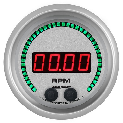 [ATM-6798-UL] AutoMeter 3-3/8" tachometer, 0-16K RPM, IN-DASH, ULTRA-LITE ELITE DIGITAL