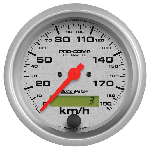 [ATM-4487-M] AutoMeter 3-3/8" SPEEDOMETER, 0-190 KM/H, ELECTRIC, ULTRA-LITE