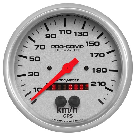 [ATM-4481-M] AutoMeter 5" SPEEDO, 225 KM/H, GPS, ULTRA-LITE