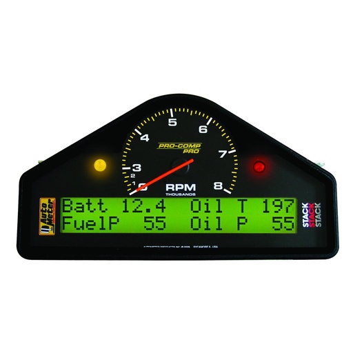 [ATM-6012] AutoMeter RACE DASH, 0-3-8K RPM, PRO-COMP PRO