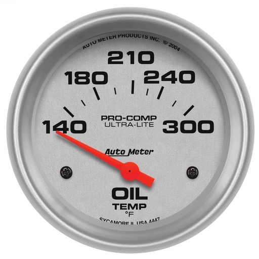 [ATM-4447] AutoMeter 2-5/8" OIL TEMPERATURE, 100-300 °F, AIR-CORE, ULTRA-LITE