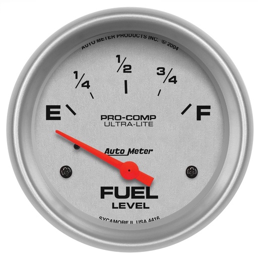 [ATM-4416] AutoMeter 2-5/8" FUEL LEVEL, 240-33 Ω, AIR-CORE, SSE, ULTRA-LITE