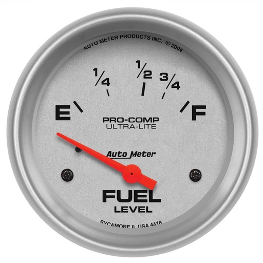 [ATM-4418] AutoMeter 2-5/8" FUEL LEVEL, 16-158 Ω, AIR-CORE, ULTRA-LITE