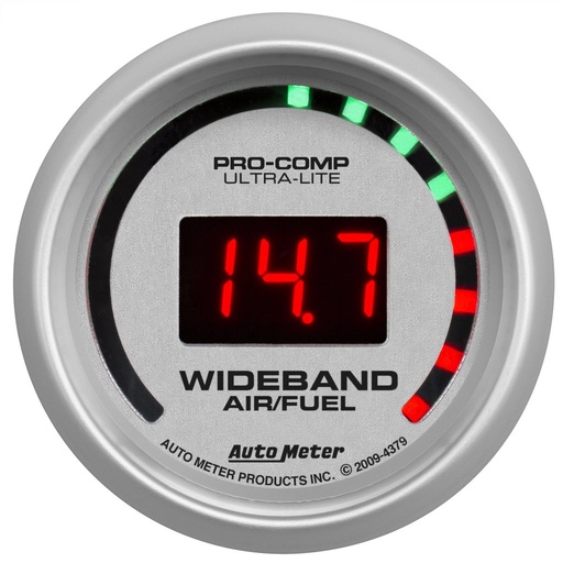 [ATM-4379] AutoMeter 2-1/16" WIDEBAND STREET AIR/FUEL RATIO, 10:1-17:1 AFR, ULTRA-LITE