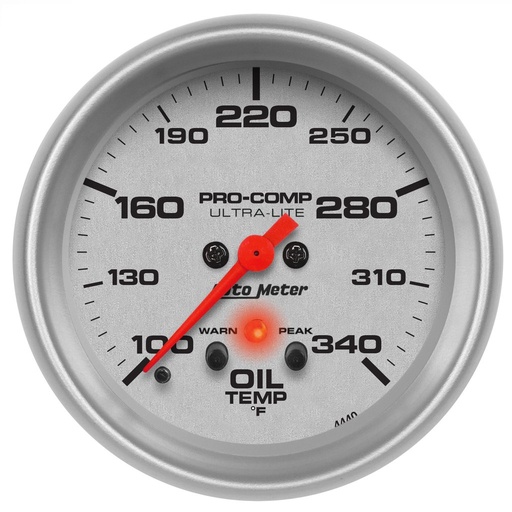 [ATM-4440] AutoMeter 2-5/8" OIL TEMPERATURE, 100-340 °F, STEPPER MOTOR, ULTRA-LITE