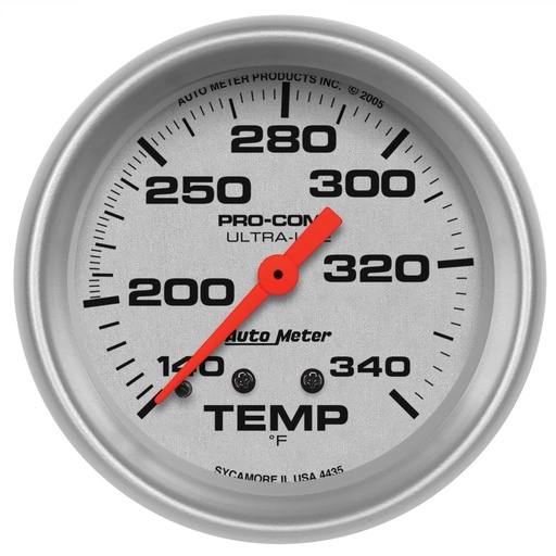 [ATM-4435] AutoMeter 2-5/8" TEMPERATURE, 140-340 °F, MECHANICAL, ULTRA-LITE