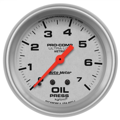 [ATM-4421-J] AutoMeter 2-5/8" OIL PRESSURE, 0-7 KG/CM2, MECHANICAL, ULTRA-LITE