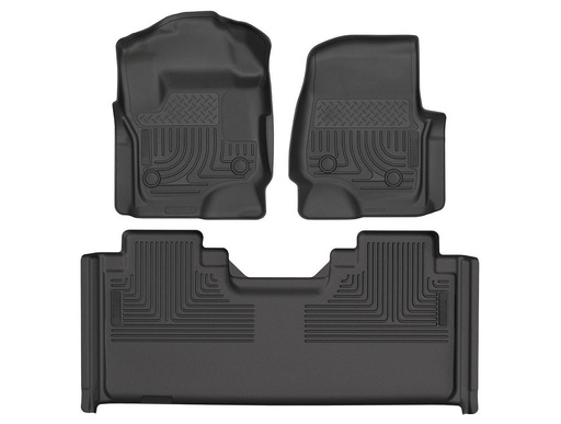 [HUL-93651] HUSKY LINERS WB FR & 2ND SEAT FLOOR LINER - FORD F-250 2017-2025