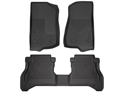 [HUL-93681] HUSKY LINERS WB FR & 2ND SEAT FLOOR LINER - JEEP GLADIATOR 2020-2024