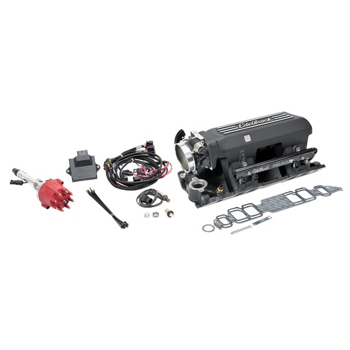 [EDL-35883] Edelbrock 35883: 35883 Pro-Flo 4 EFI XT-Style Kit For Big Block Chevy Rectangle Port [Satin Black Finish]