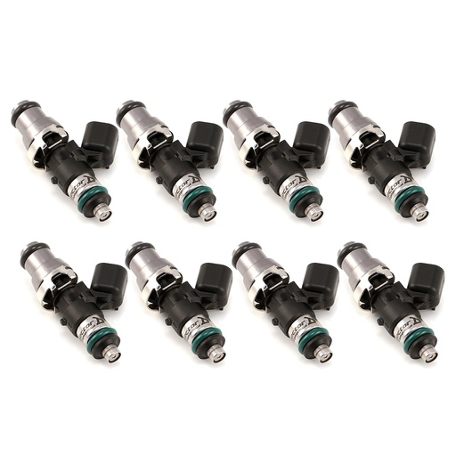 [IJD-10504814148] Injector Dynamics 10504814148: 1050.48.14.14.8 1050cc Fuel Injector Set, 14 mm (Grey) Adaptor Top