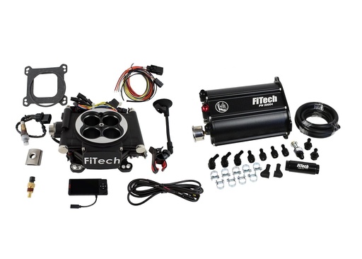 [FIF-35202] FITech Fuel Injection 35202: 35202 Go EFI 4 600 HP Matte Black EFI System with Force Fuel Delivery Master Kit