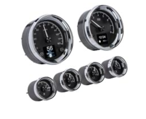 [HDX-2024-K] Dakota Digital HDX Series Universal Round Analog Gauge Kits HDX-2024-K