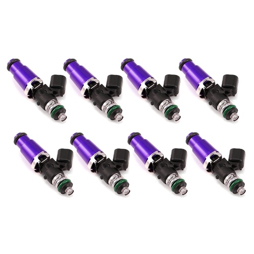 [IJD-13006014148] Injector Dynamics 13006014148: 1300.60.14.14.8 1340cc Fuel Injector Set, 60 mm Length, 14 mm Purple Top, 14 mm Lower O-Ring