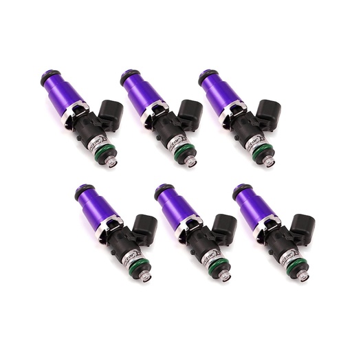 [IJD-13006014146] Injector Dynamics 13006014146: 1300.60.14.14.6 1340cc Fuel Injector Set, 60 mm Length, 14 mm Purple Top, 14 mm Lower O-Ring