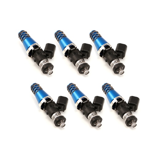 [IJD-10506011D6] Injector Dynamics 10506011D6: 1050.60.11.D.6 1050cc Fuel Injector Set, 11 mm (Blue) Adaptor Tops, Denso Lower Cushions