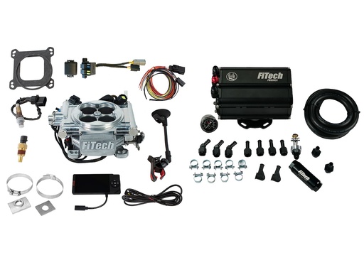 [FIF-35501] FITech Fuel Injection 35501: 35501 Go EFI 4 600 HP Bright Aluminum EFI System With Force Fuel Mini Delivery Master Kit