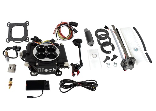 [FIF-36202] FITech Fuel Injection 36202: 36202 Go EFI 4 600 HP Matte Black EFI System With Go Fuel 340 LPH In-Tank Master Kit