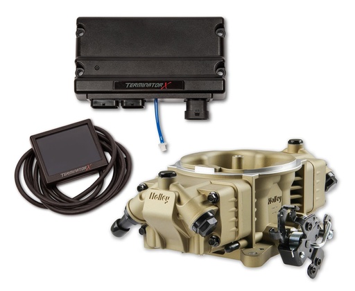 [HLY-550-1062] Holley 550-1062: 550-1062 Terminator X Stealth 4150 EFI System for GM LS Engines with 58x Ignition [Gold Finish]