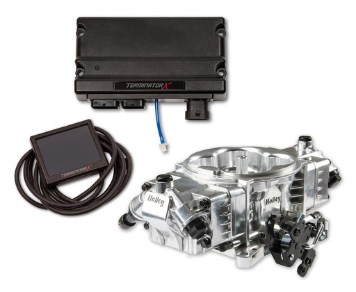 [HLY-550-1020] Holley 550-1020: 550-1020 Terminator X Stealth 4150 EFI System for GM LS Engines with 24x Ignition [Shiny Finish]