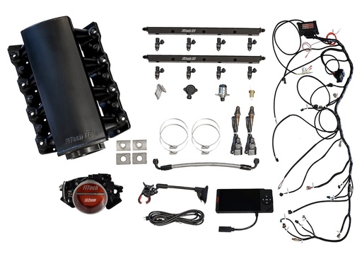 [FIF-70003] FITech Fuel Injection 70003: 70003 Ultimate LS EFI Induction System LS1/LS2/LS6 750HP with Short Cathedral Intake