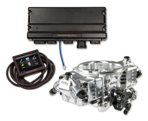 [HLY-550-1063] Holley 550-1063: 550-1063 Terminator X Max Stealth 4150 EFI System with Transmission Control for GM LS Engines with 58x Ignition [Shiny Finish]