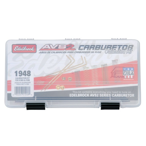 [EDL-1948] Edelbrock 1948: 1948 Carburetor Calibration Kit for Edelbrock AVS2-Series 650 CFM Carburetors 1905, 1906