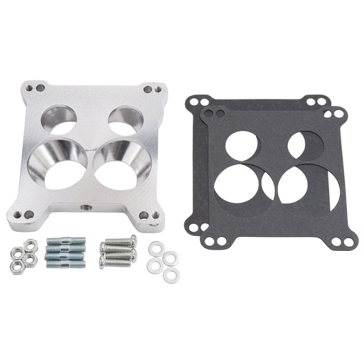 [EDL-2696] Edelbrock 2696: Carburetor Adapter for 4150 Square-Bore to Stock Quadrajet & Thermo-Quad Spread-Bore Manifold