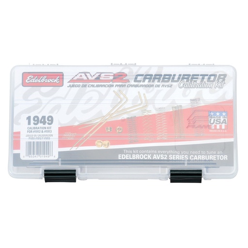 [EDL-1949] Edelbrock 1949: Carburetor Calibration Kit for Edelbrock AVS2-Series 800 CFM Carburetors