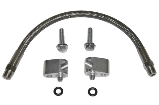 [ICB-551694H] ICT Billet 551694H: LS Coolant / Steam Port Crossover Hose Kit
