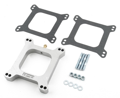 [MRG-4945] Mr Gasket 4945: Aluminum Carb Spacer Kit 1" Open Center with 3/8" PCV Tube