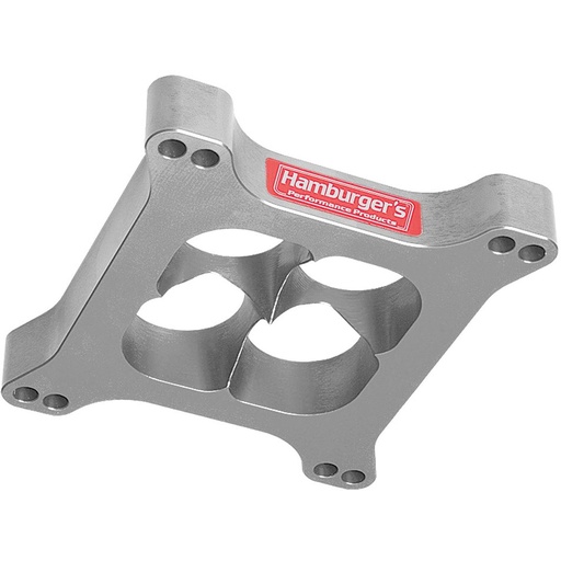 [HAM-3211] Hamburger's 3211: 3211 1" Ported Holley/AFB Spacer [Silver]