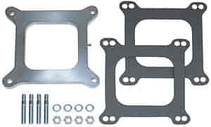 [TRD-2094] Trans Dapt 2094: 3/8" Holley 4-bbl Carburetor Spacer With Tube and Cap Open Plenum