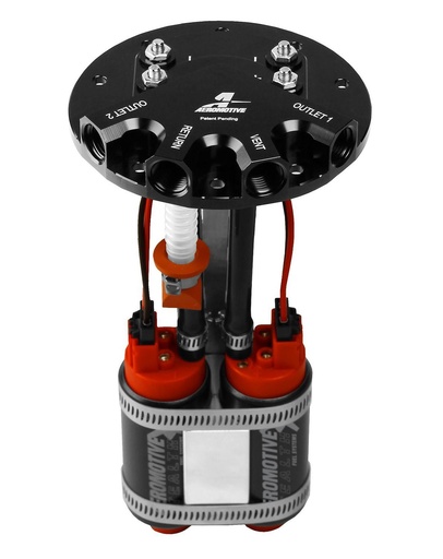 [AEI-18309] Aeromotive 18309: Dual Phantom Stealth Fuel System (2) Stealth 340 lph Fuel Pumps Supports up to: