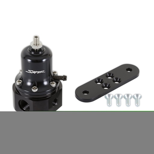 [SNE-19-392] Holley 19-392: 19-392 Sniper EFI Universal -6 AN Bypass 40-130 psi Fuel Pressure Regulator [Billet Aluminum]