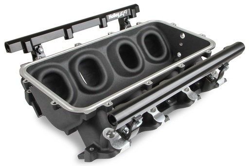 [HLY-300-600BK] Holley 300-600BK: 300-600BK Intake Manifold Base and Fuel Rail Kit for Holley Modular Lo-Ram EFI Intake Manifold 300-620BK