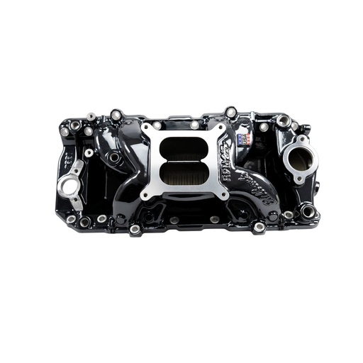 [EDL-7561-BP] Edelbrock 7561-BP: 7561-BP RPM Air-Gap Intake Manifold for Big-Block Chevy w/Oval Ports [Black Plasma Finish]