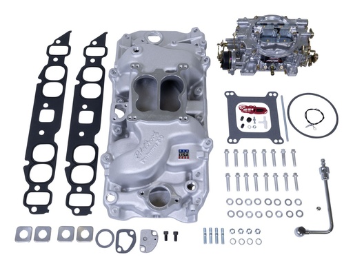 [EDL-2061] Edelbrock 2061: Single-Quad Performer Manifold and Carburetor Kit for Oval Port Big Block Chevy