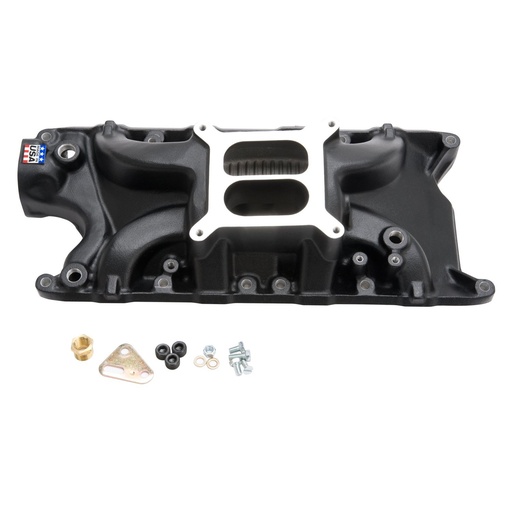 [EDL-71213] Edelbrock 71213: Performer RPM 302 Intake Manifold Black Powder Coat Finish