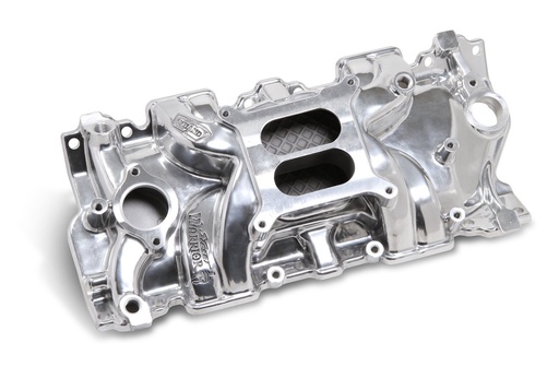 [WND-8120P] Weiand 8120P: Street Warrior Aluminum Intake Manifold Small Block Chevy 262-400