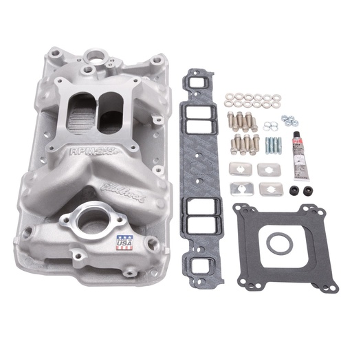 [EDL-2042] Edelbrock 2042: Performer RPM Air-Gap Intake Manifold Installation Kit SB-Chevy 1957-86