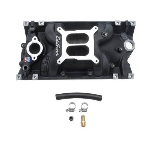 [EDL-27163] Edelbrock 27163: Performer EPS Vortec Black Intake Manifold Black for Small Block Chevy