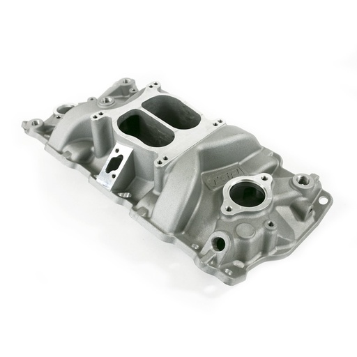 [TSN-82001] Top Street Performance 82001: 82001 Aluminum Dual Plane Intake Manifold for Small Block Chevy [Satin]