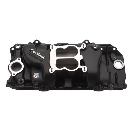 [EDL-21613] Edelbrock 21613: 2163 Performer 2-O Intake Manifold for 1965-1990 Big Block Chevy Engines w/Oval Port Heads [Black Powder-Coat]