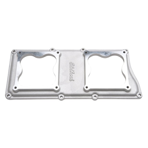 [EDL-7086] Edelbrock 7086: Victor Tunnel Ram Intake Manifold Top Plate 4500 Series Carb Flanges